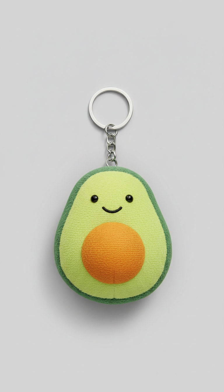 Metal Meme Face Keychain